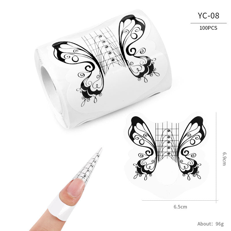 Paper Holder French Therapy Extension Butterfly Nail Tool Set