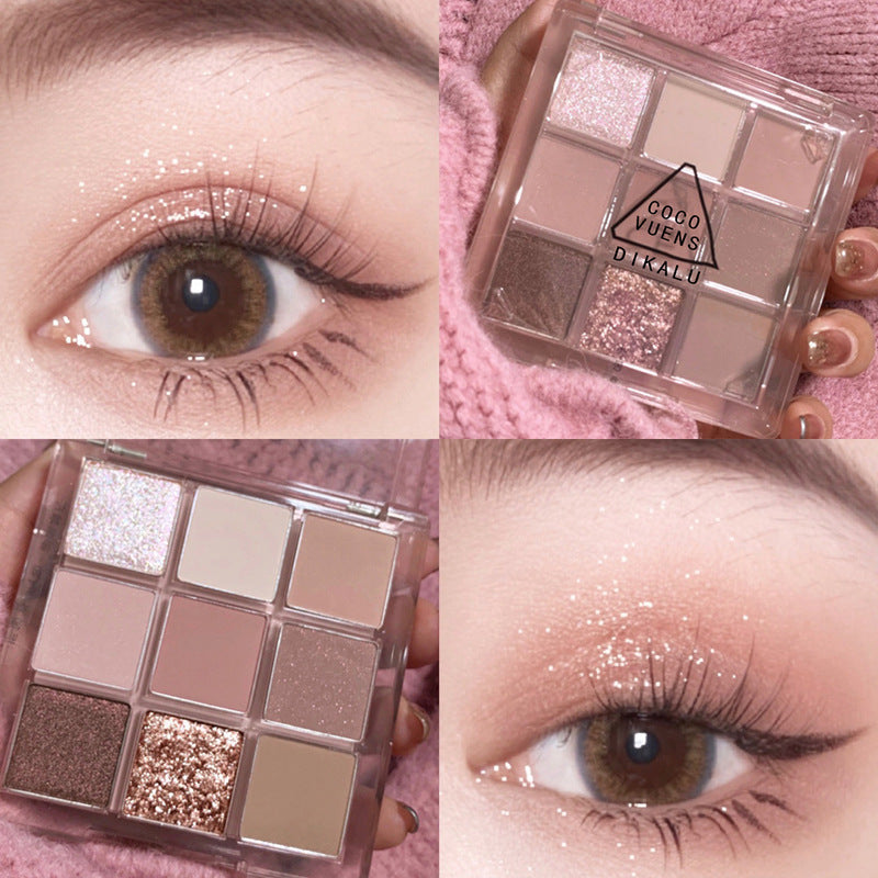 Transparent Acrylic Shadow Plate Shining Pearl Eyeshadow