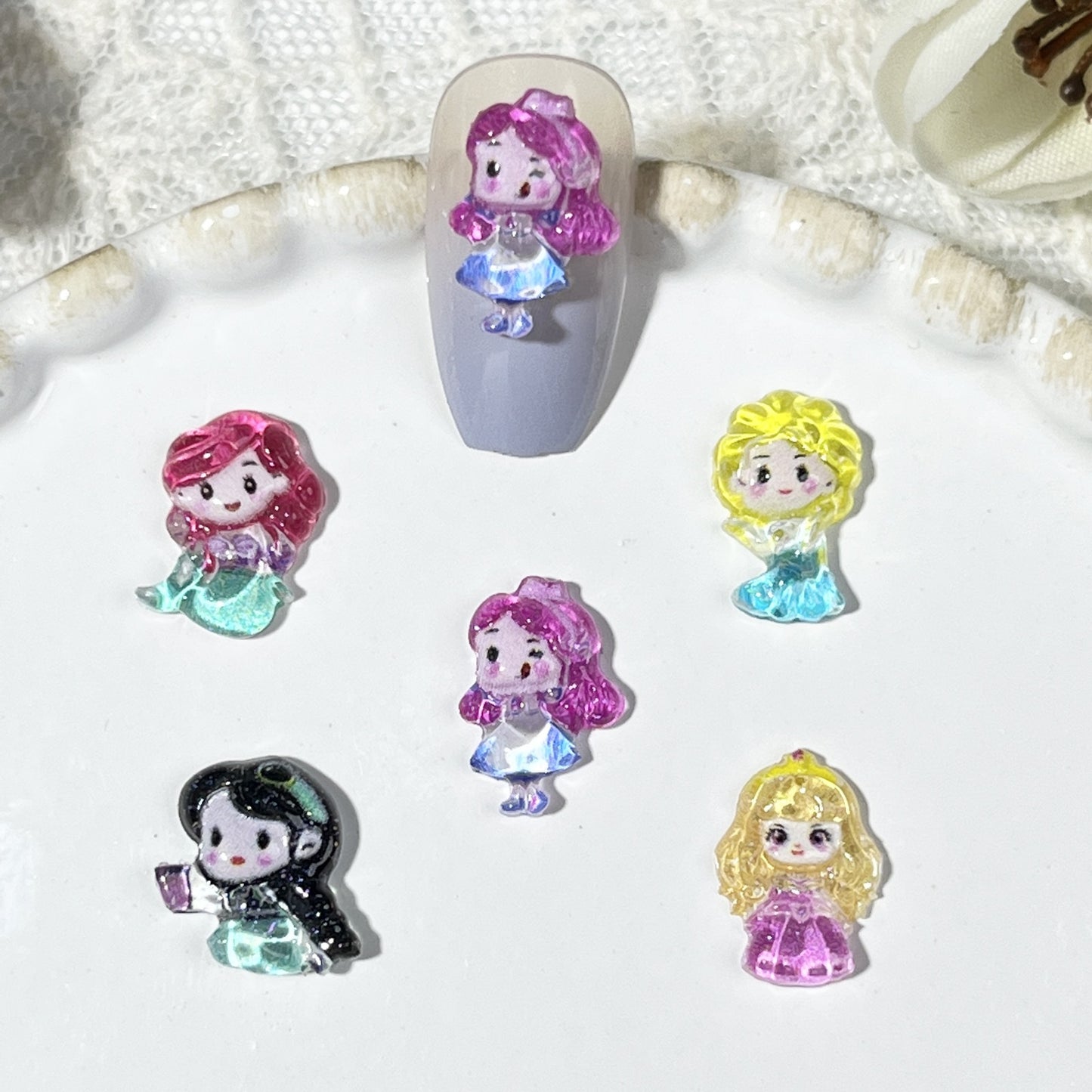 Icy Cute Princess Elsa Resin Hairpin Nail Care Nail Art