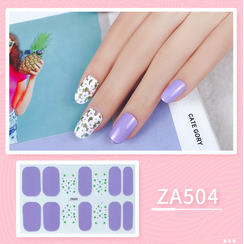 Oil Film Manicure Implement Long Lasting Waterproof Nail Stickers