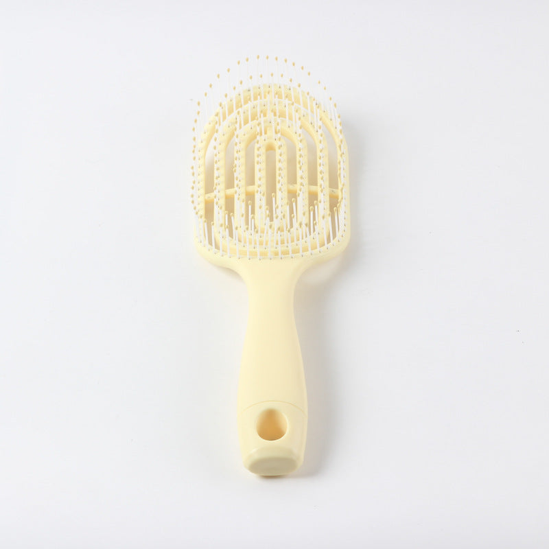 Brosses et peignes à cheveux bouclés longs à coussin d'air pour femmes en forme de macaron mignon