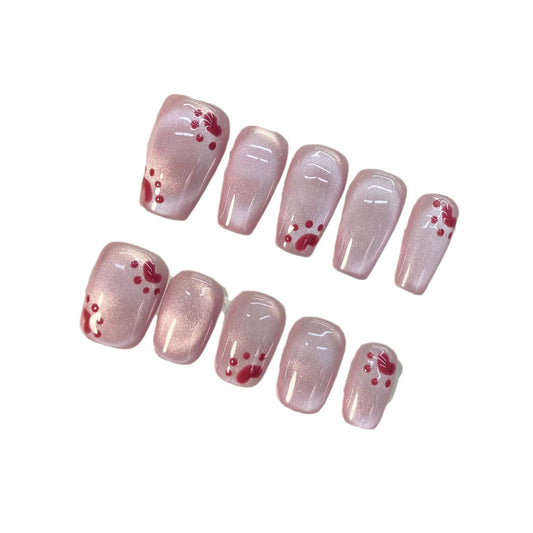 Cat's Paw Custard Anchor Handmade Wear Nail Stickers