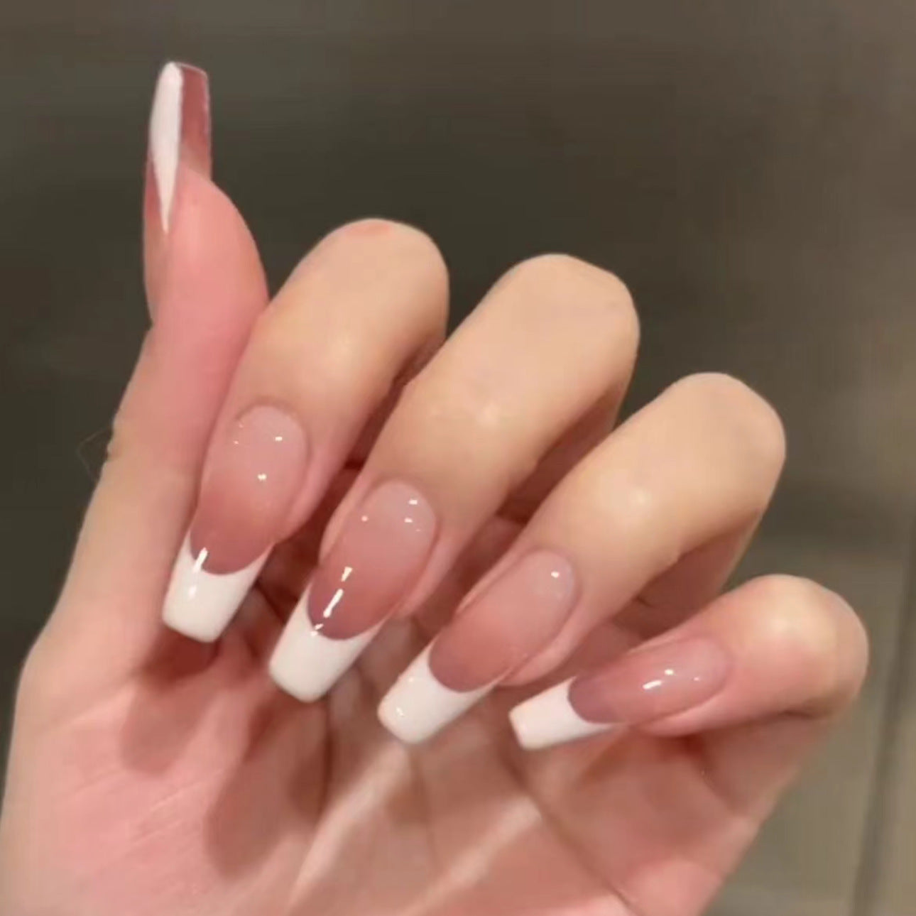 Manucure French Pêche Dégradé Pure Desire Nail Art