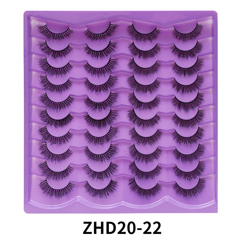 Eyelashes Stable Pair Fried Short Thick Mix False Lashes