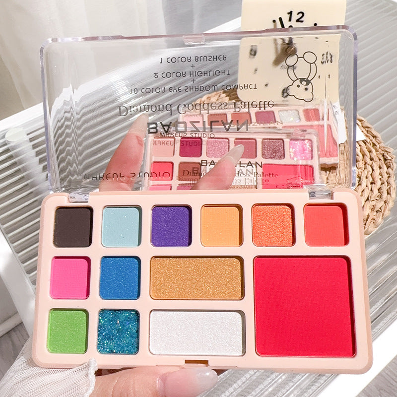 Thirteen Colors Shadow Plate Repair Highlight Eyeshadow