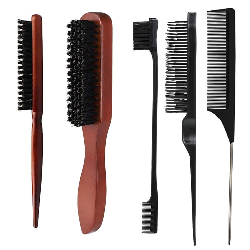 Brosse à raser pour hommes en bois massif Brosses et peignes à cheveux longs