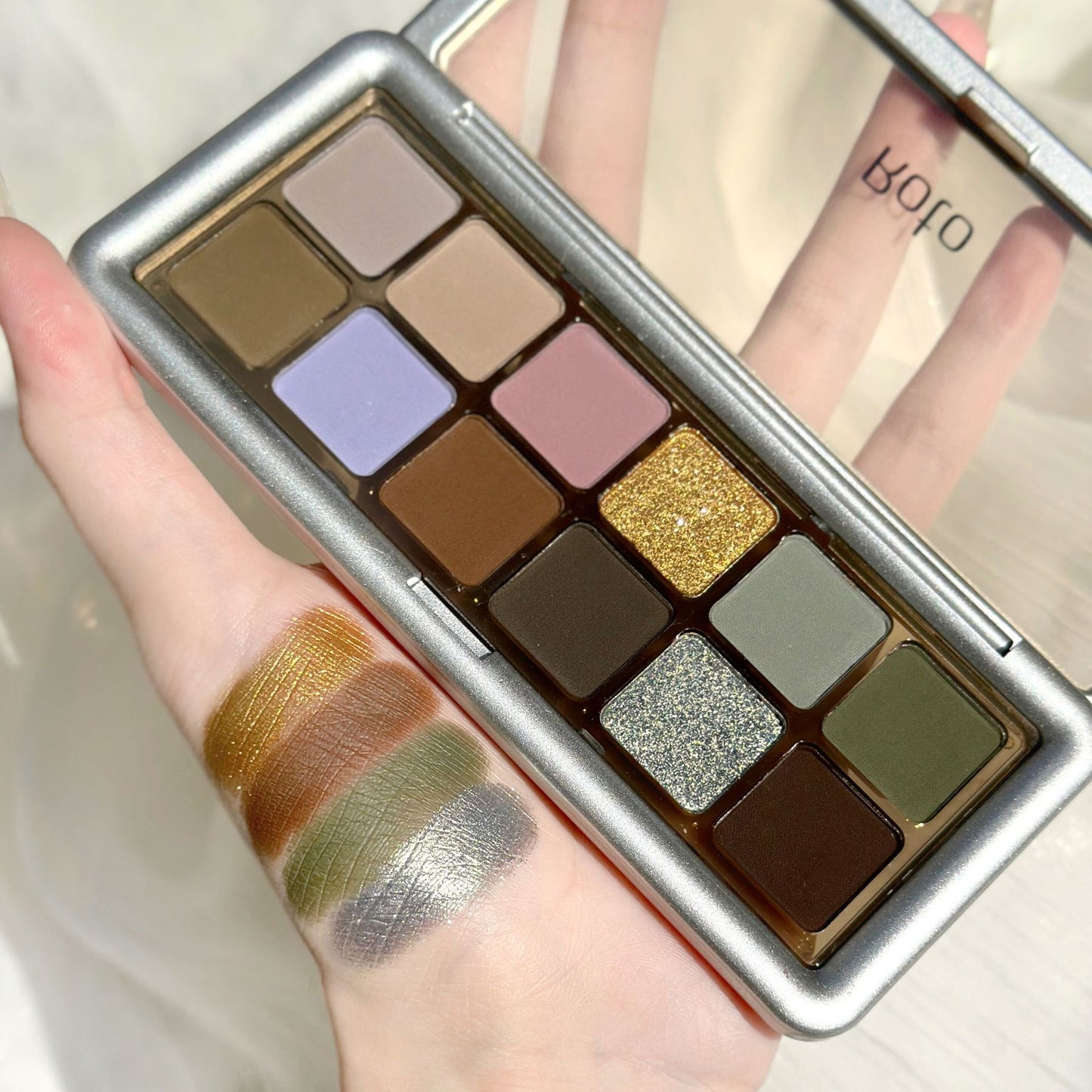 Shadow Plate Cement Twee Color Earth Shimmer Matte Eyeshadow