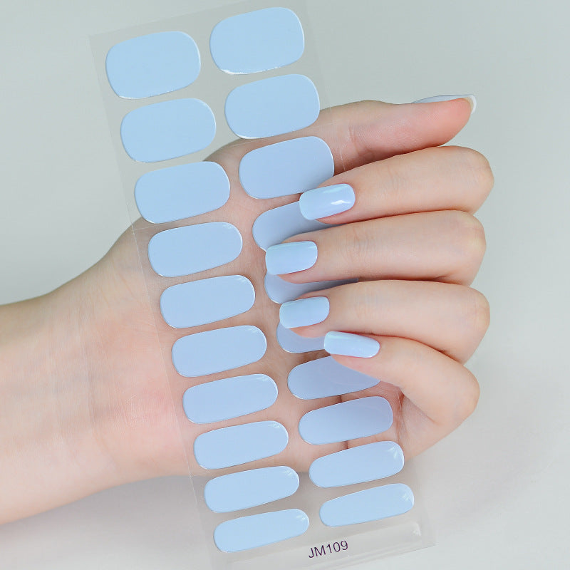 Solid Color Second Generation Flash Uv Nail Stickers