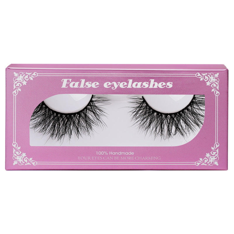 Package Mink Eyelashes Natural Long Thick False Lashes