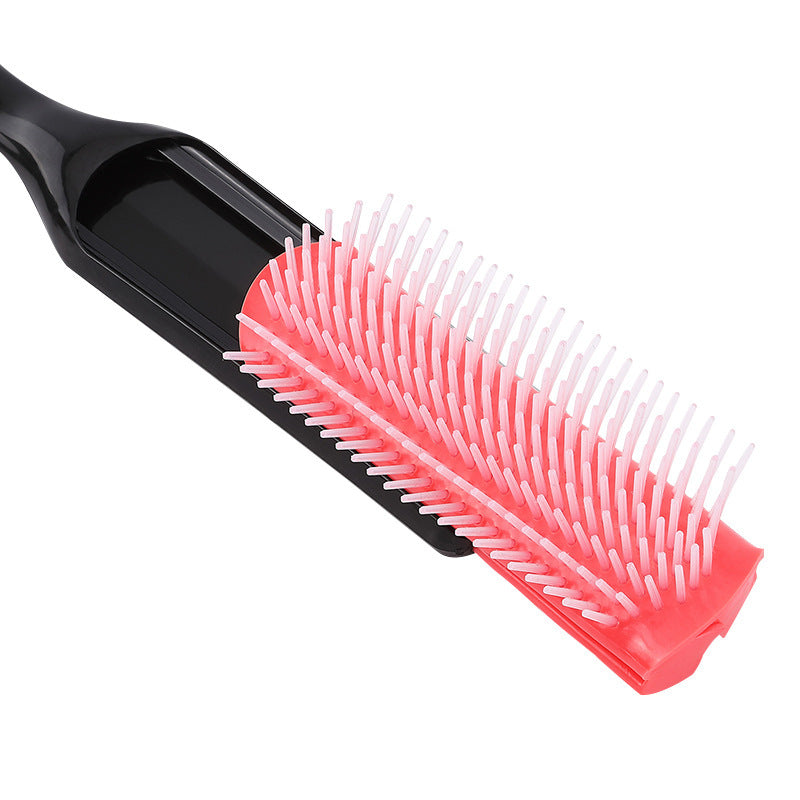 Brosses et peignes pour cheveux bouclés, nervures en plastique, massage, santé