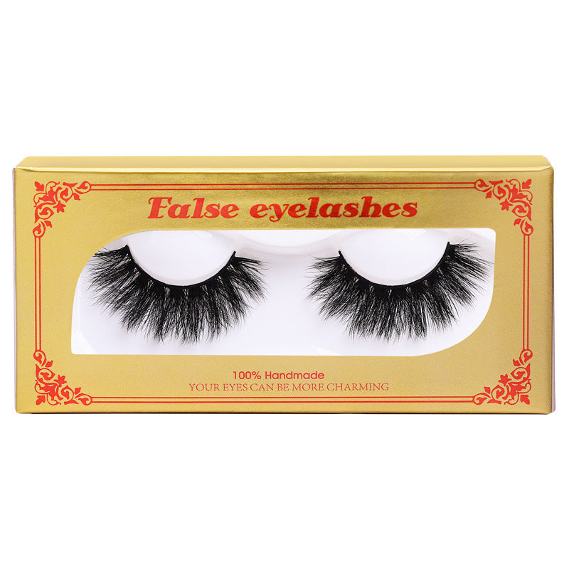 Package Mink Eyelashes Natural Long Thick False Lashes