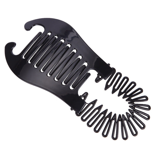 Band Interlocking Side Tie Tools Ponytail Clip Hair Brushes & Combs