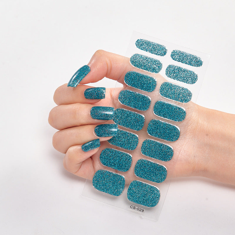 Full Solid Color Small Simple Film Nail Stickers