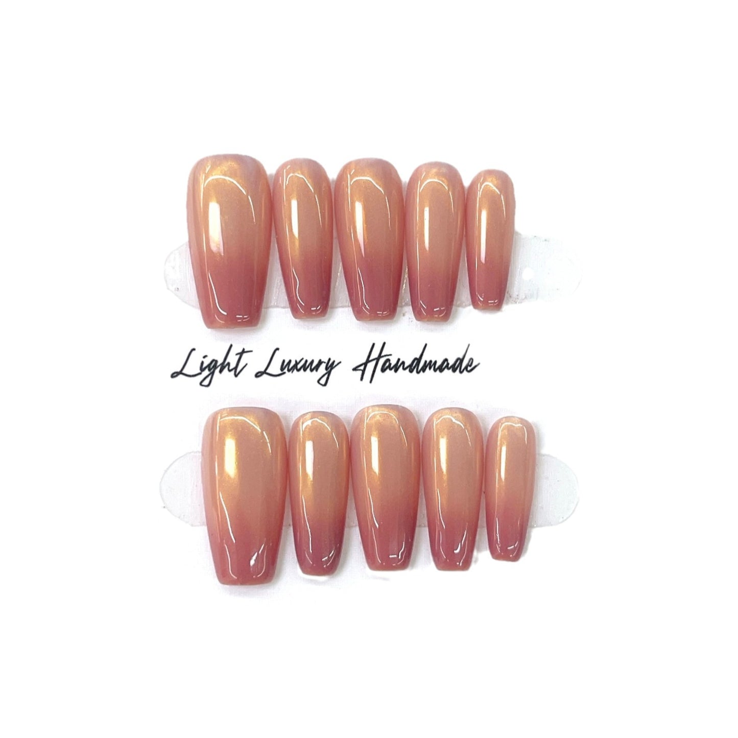 Powder Pink Gradient Pure Want To Nail Stickers