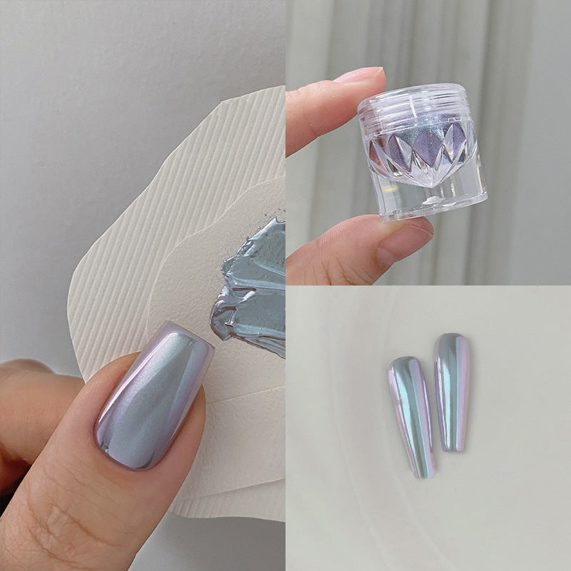 Poudre caméléon dégradée galvanoplastie miroir haute sensibilité Nail Art