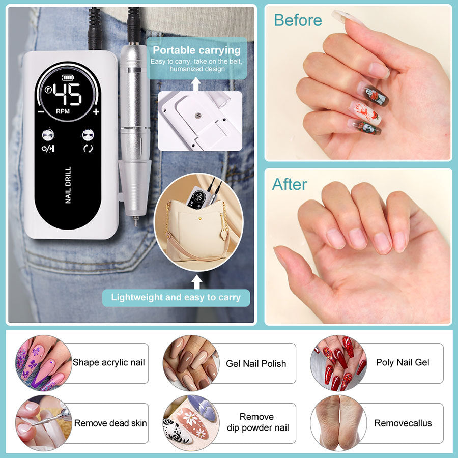 Polisher Professional Piercing Device Electric Remover Nail Polish