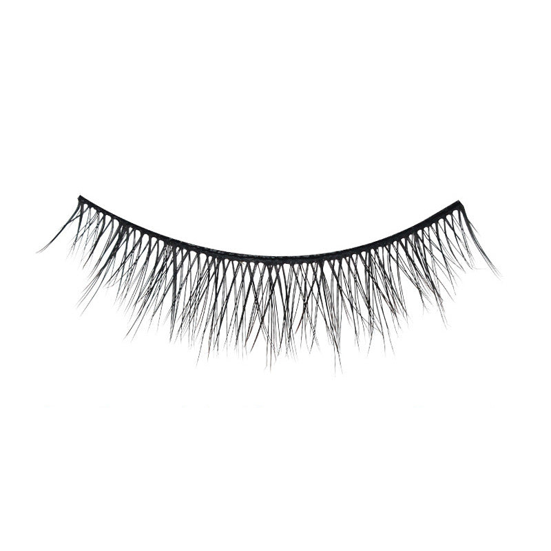 Slim Model Natural Eyelashes Curling Cross False Lashes