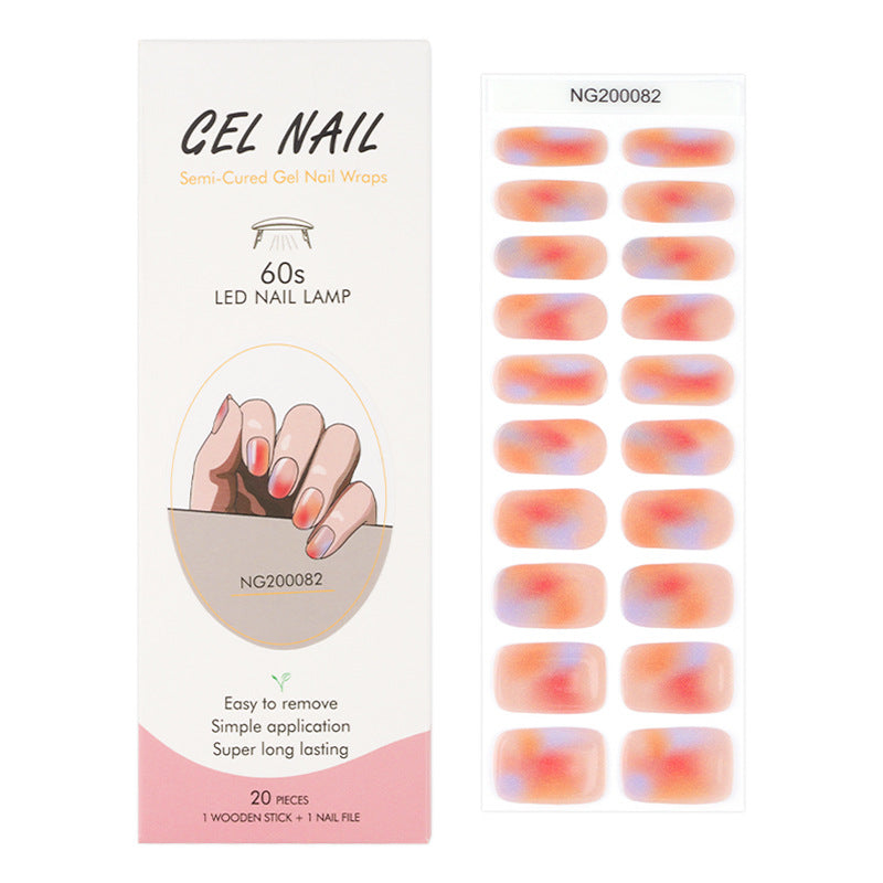 Gel Finger Therapy Light Uv Half Nail Stickers