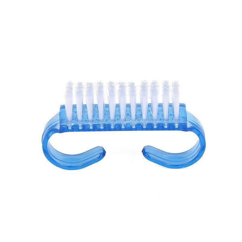 Ensemble d'outils de nettoyage des ongles en corne en plastique avec brosse et outil de manucure