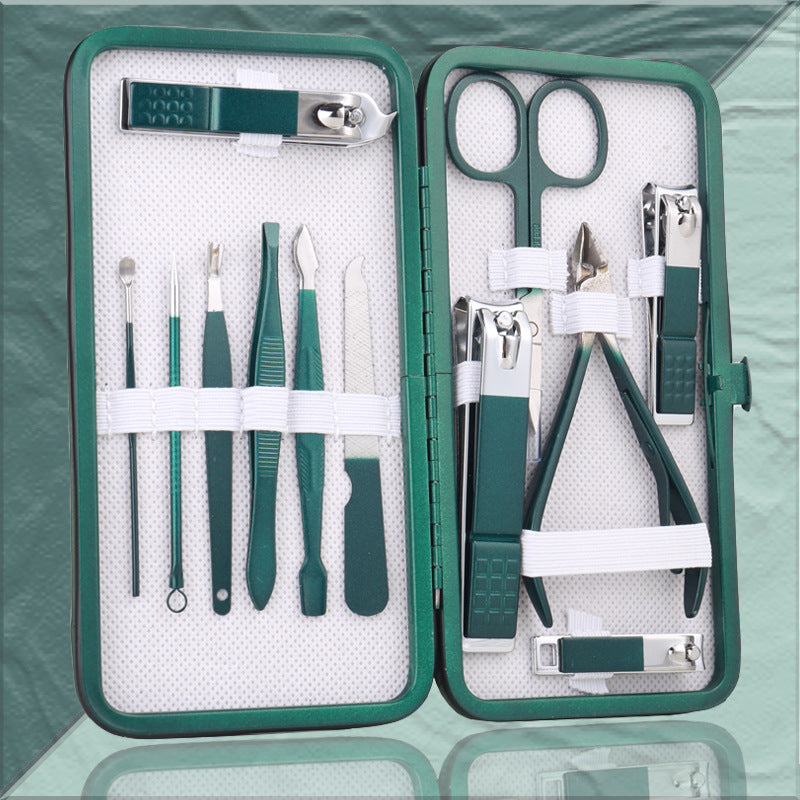 Ensemble d'outils professionnels pour pédicure et ongles en acier inoxydable avec ciseaux