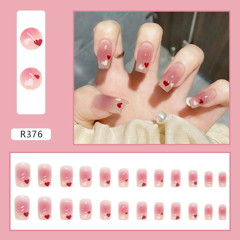 Faux ongles à coller avec de la colle à ongles portable Nail Art