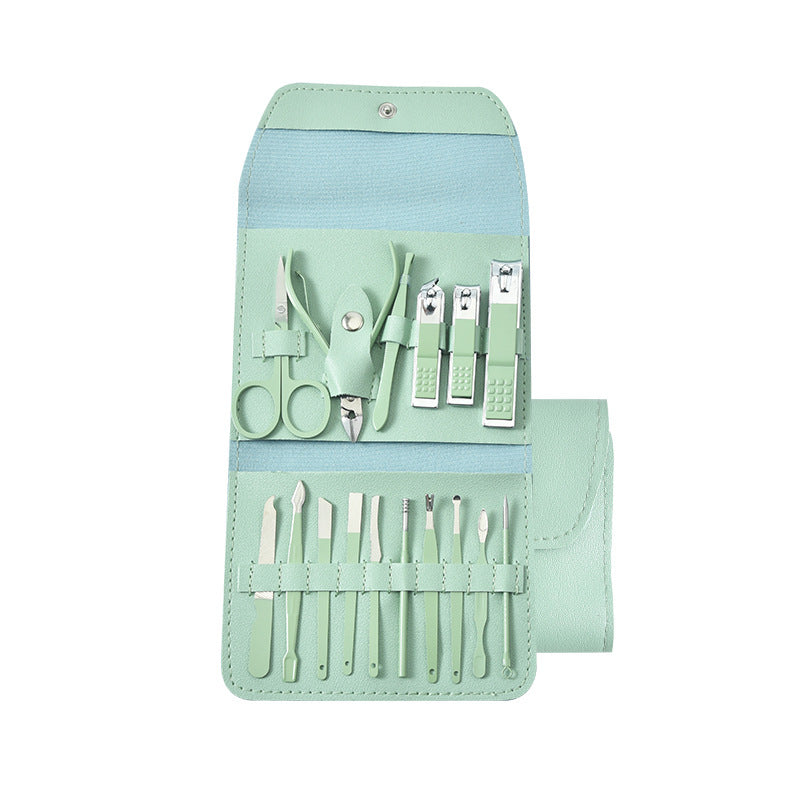 Trousse de manucure pliable pour ciseaux, coupe-ongles, ensemble d'outils pour ongles