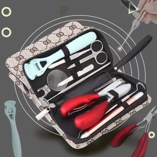 Beauty Scissors Clippers Full Implement Treatment Nail Tool Set