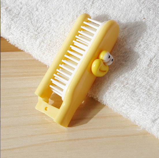 Massage Hairdressing Cartoon Foldable Mini Convenient Hair Brushes & Combs