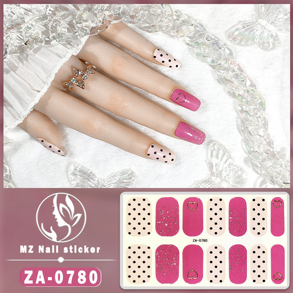 Full Oil Film Hand Manicure Implement Nail Stickers