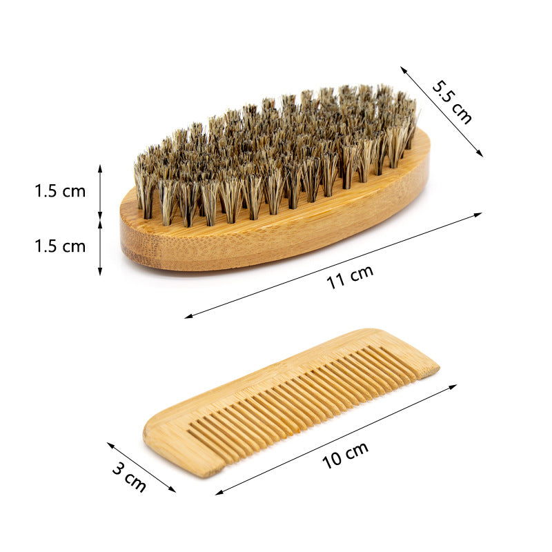 Brosse à raser pour hommes, combinaison de barbe, brosses à cheveux et peignes Hu Source