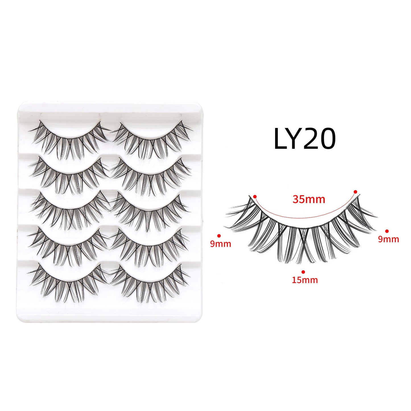 Sharpened Eyelashes Natural Fairy Comic Nude Eyelash Barbie False Lashes