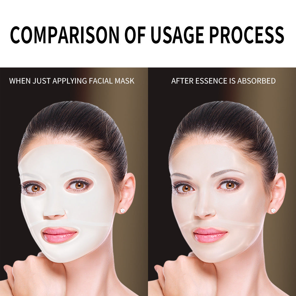 Masque facial transparent au collagène pour soins du visage