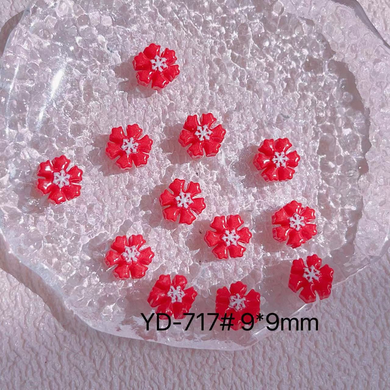 Resin Glossy Christmas Old Tree Elk Nail Care Nail Art