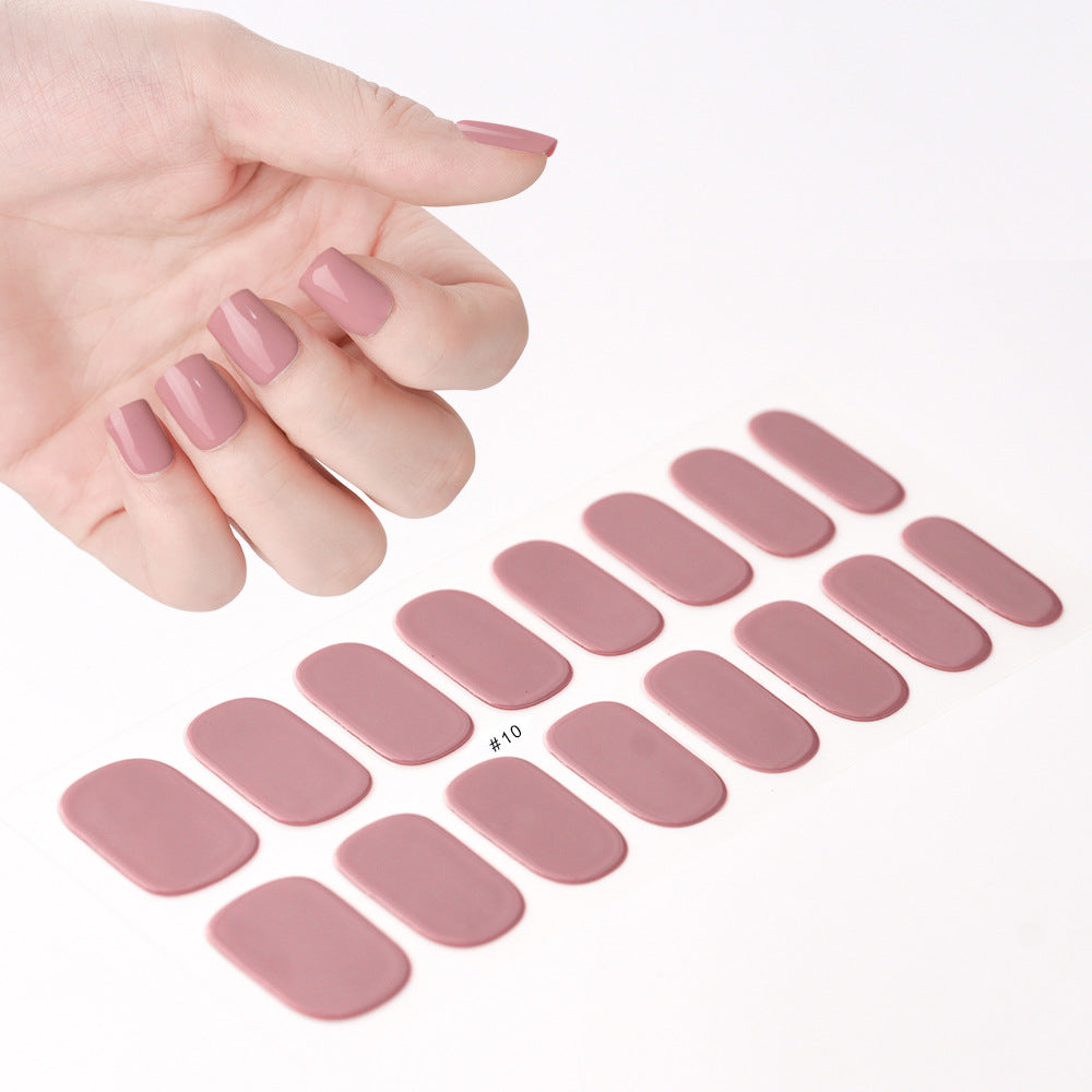 Gel Uv Beauty Full Paste Waterproof Nail Stickers