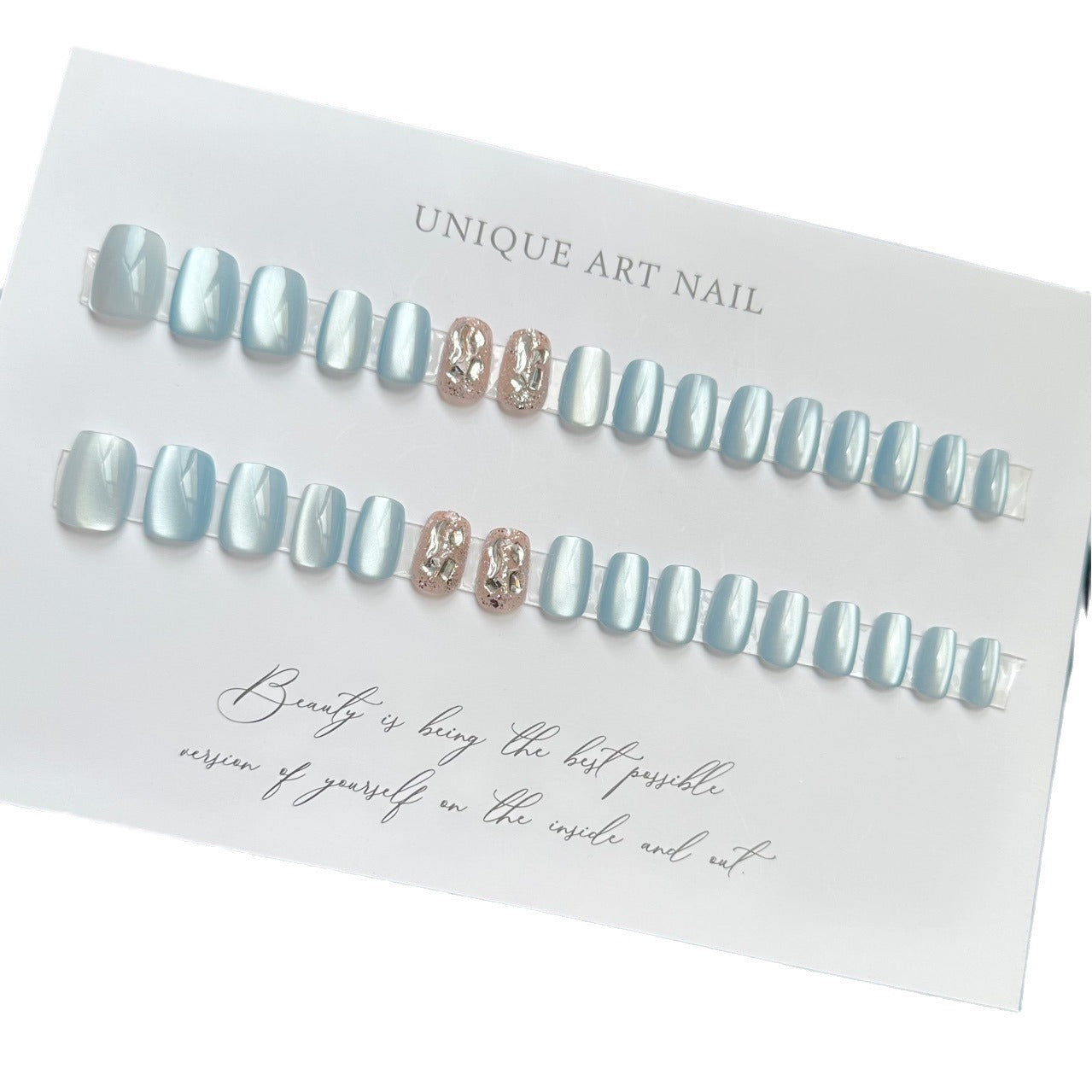 Open Wear Small Ice Cube Chinese Nail Stickers