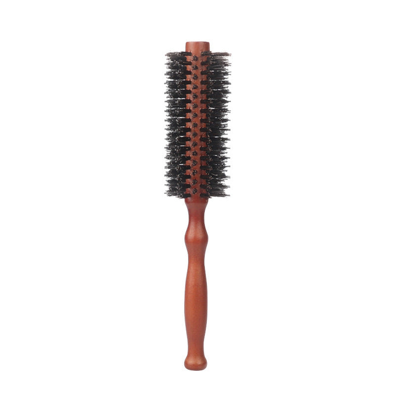 Wooden Inner Buckle Rolling Shape Solid Hair Brushes & Combs