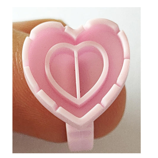 Heart-shaped Ring Cup One-piece Flowering Round False Lashes