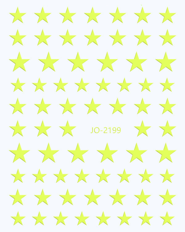 Flash Five-pointed Star For Wear Macaron Nail Stickers