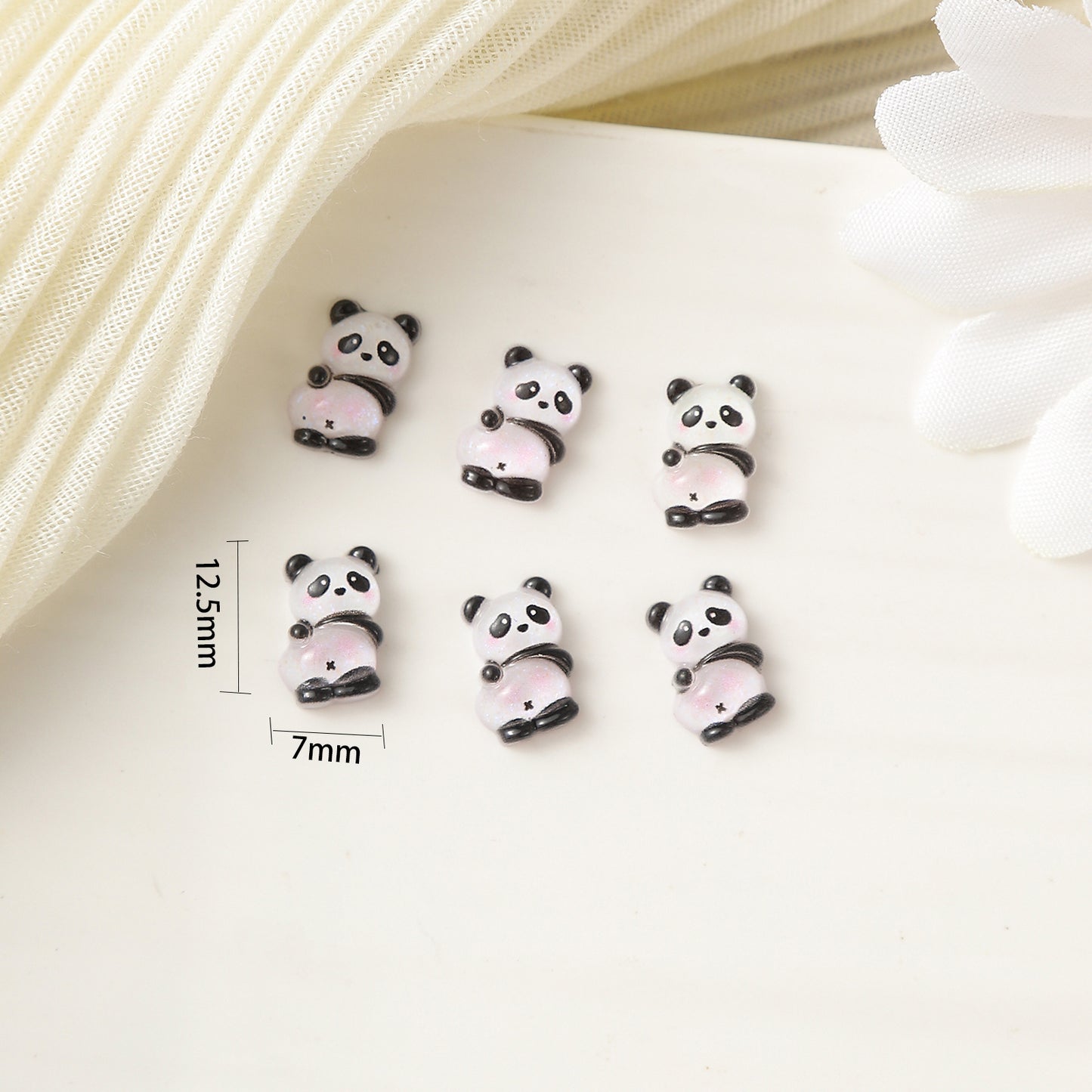 Cartoon Ornament Luminous Strawberry Bear Pooh Nail Care Nail Art