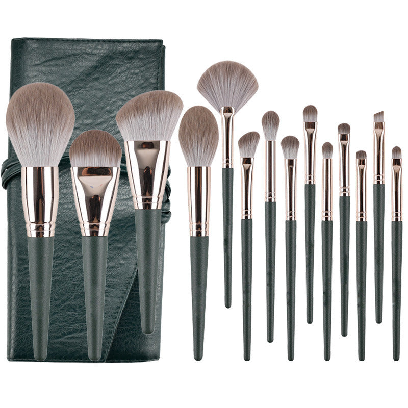 Green Cloud Brush Suit Soft Beauty Makeup Brushes Accessories