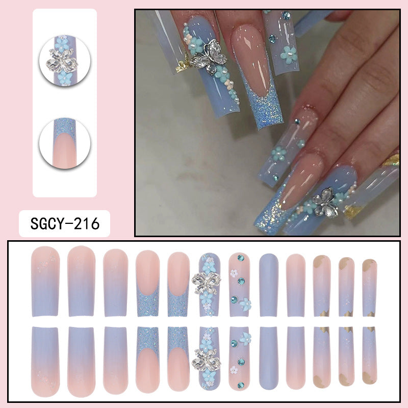 Style de pointe longue Porter des pointes chaudes Nail Art