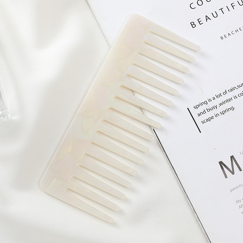 Brosses et peignes à cheveux rectangulaires exquis en feuille d'acétate de cellulose tendance