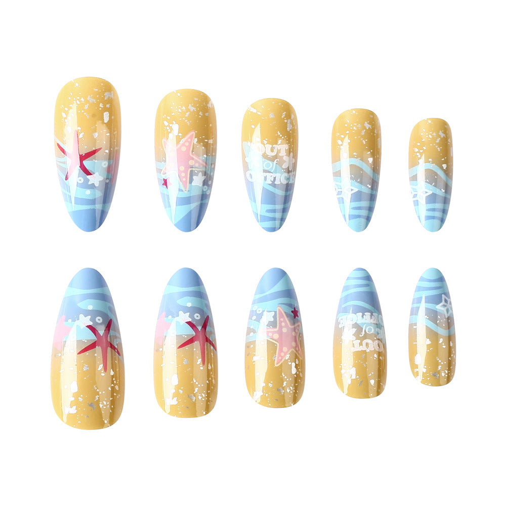 Série Étoiles de mer marines Style vacances Nail Art