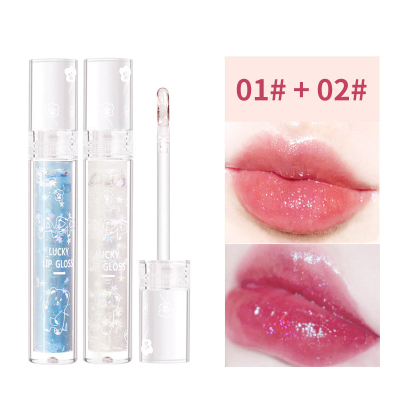 Pearlescent Tape Thin Glittering Lacquer Mirror Lip Glosses