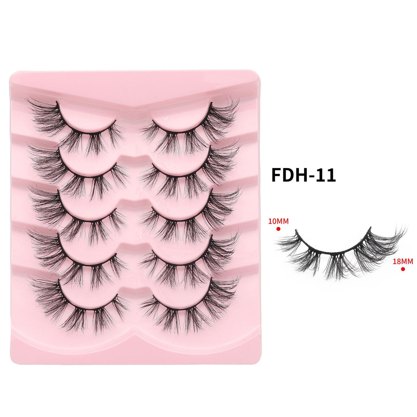 Oblique Flying Segmented Eyelashes Pairs Of Natural False Lashes