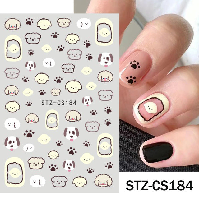 Funny Iti Monster Cartoon Cute Adhesive Nail Stickers