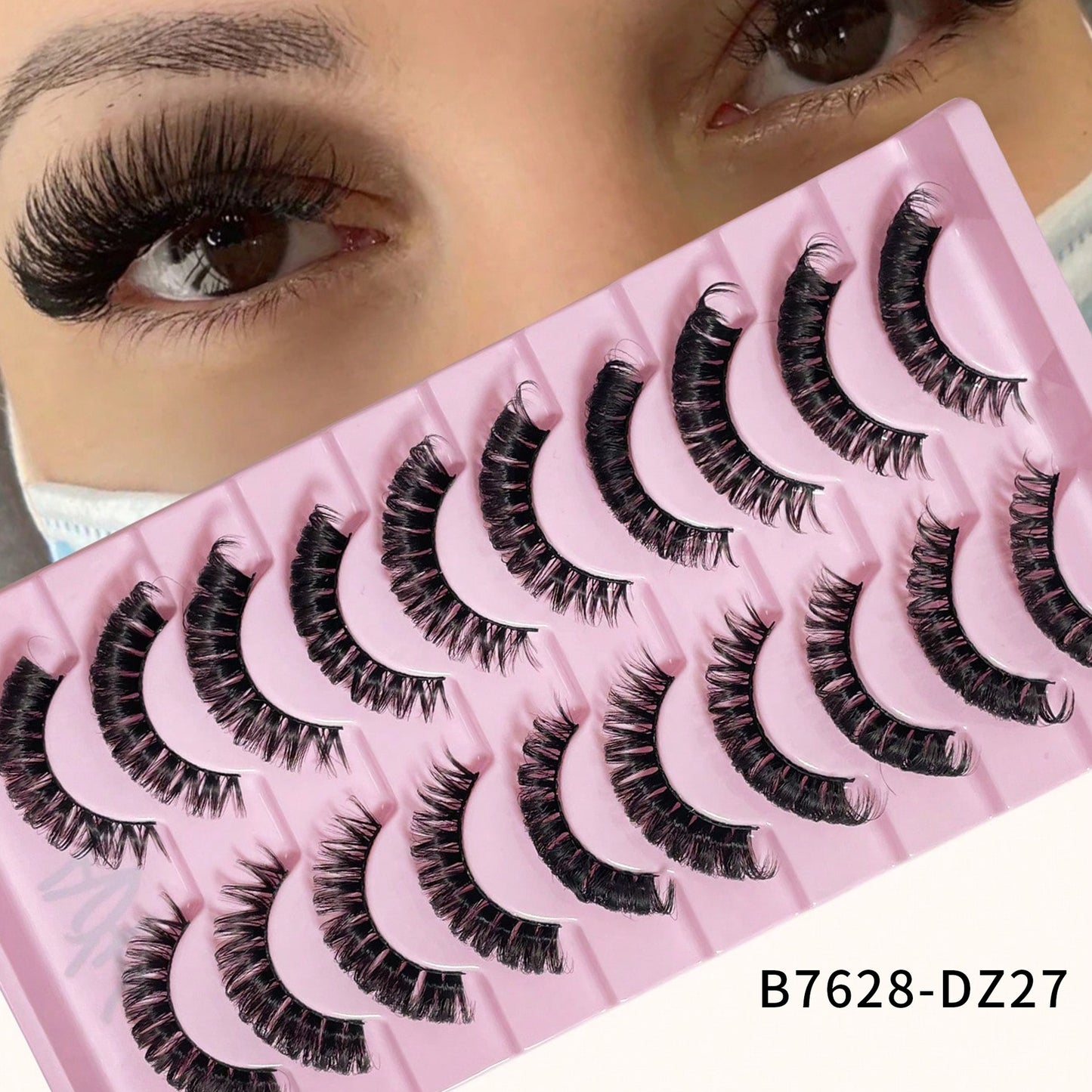 Artificial Mink Simulation One-piece Curling Exaggerated Thick False Lashes