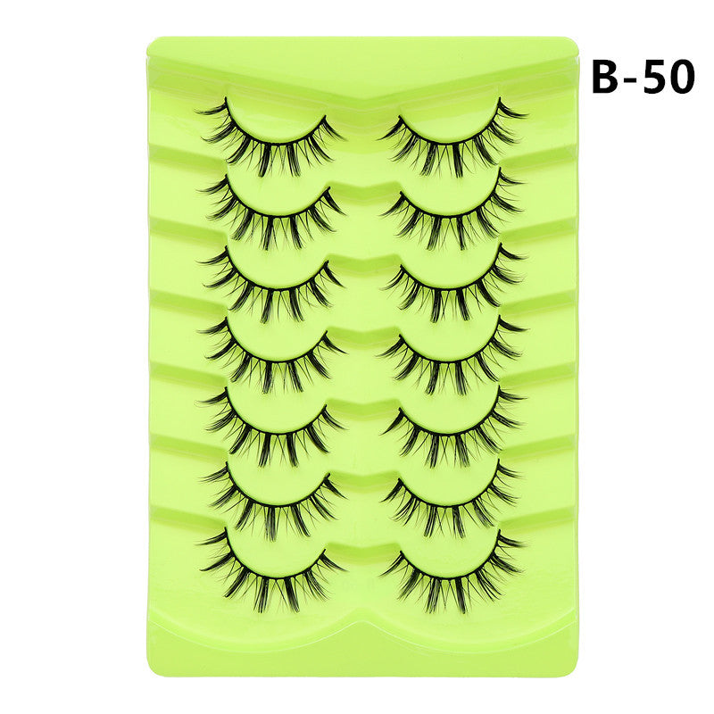 Double Pairs Of Eyelashes Whole Piece False Lashes