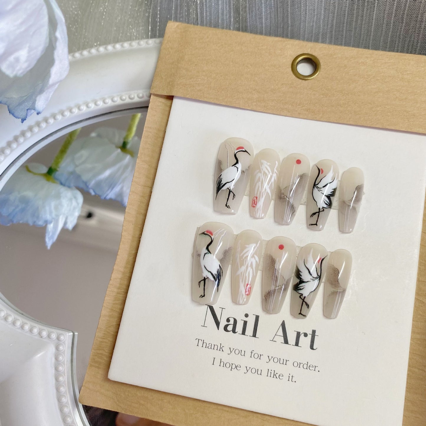 Style Gilding Colorful Wild Deer Mural Nail Art