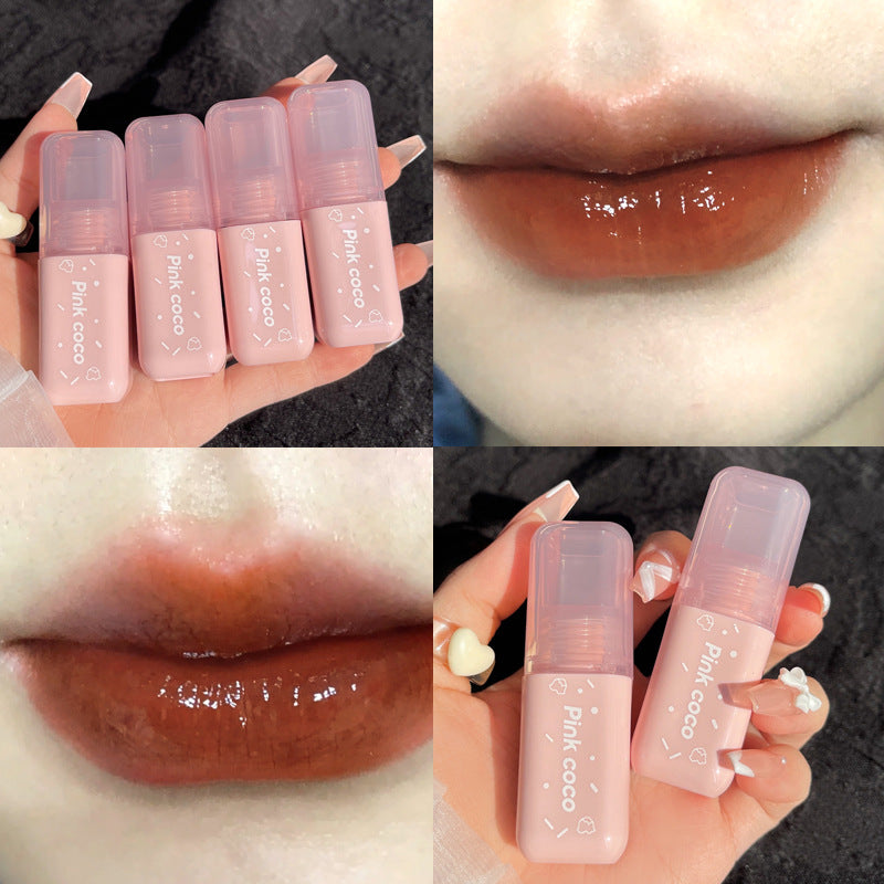 Brillants à lèvres blancs longue tenue Donut Mirror Lacquer